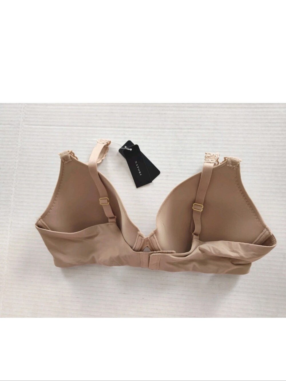 Natori Pure Luxe Custom Coverage Contour Underwire Bra 36C Cafe Beige - Picture 3 of 4